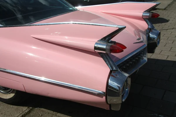 Auto d'epoca rosa, dettaglio — Foto Stock