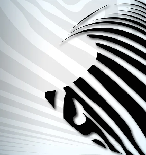 Metin içeren vektör zebra soyut arkaplan — Stok Vektör