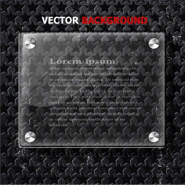 Plano vectorial abstracto en pared negra — Vector de stock