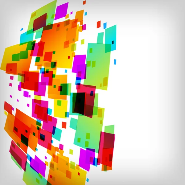 Le fond abstrait carré coloré — Image vectorielle