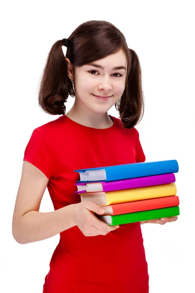 Uczeń gospodarstwa książki — Zdjęcie stockowe