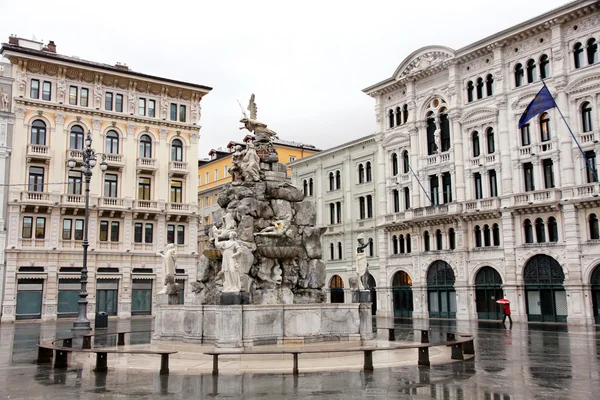 Piazza dell'unita, trieste, italia — Foto Stock