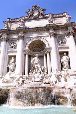 The Trevi Fountain in Rome, Italy clipart