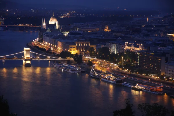 Budapeste, Hungria, da fortaleza Citadel — Fotografia de Stock