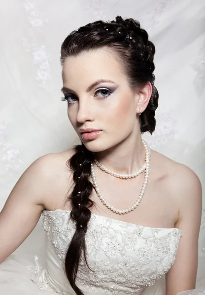 Maquiagem noiva — Fotografia de Stock