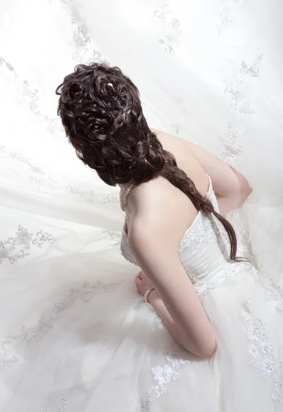 Hairdress da noiva — Fotografia de Stock
