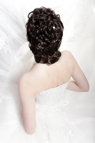 Hairdress da noiva — Fotografia de Stock