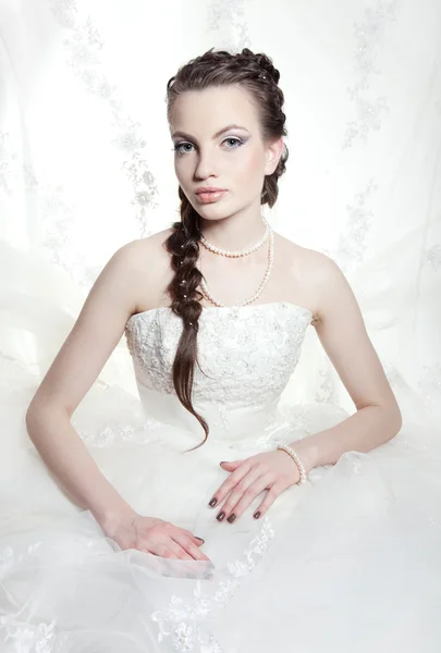 Velmi krásná nevěsta — Stock fotografie