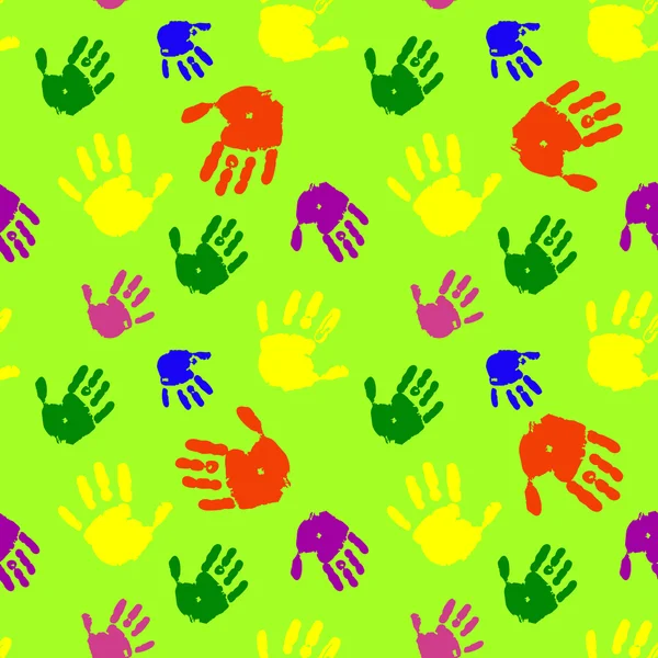 stock vector Color hands palms background