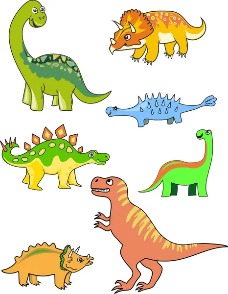 Verzameling dinosauriërs — Stockvector