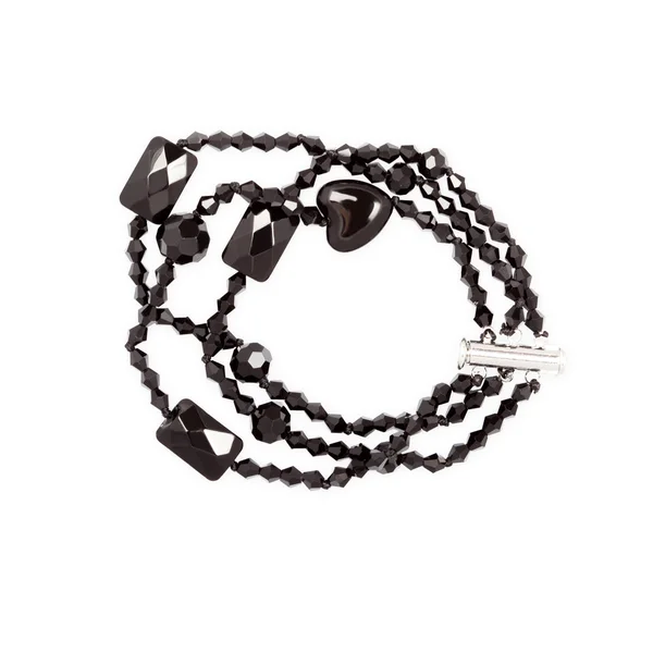 Bracelet noir sur blanc — Photo