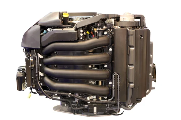 Motor turbo barco isolado — Fotografia de Stock