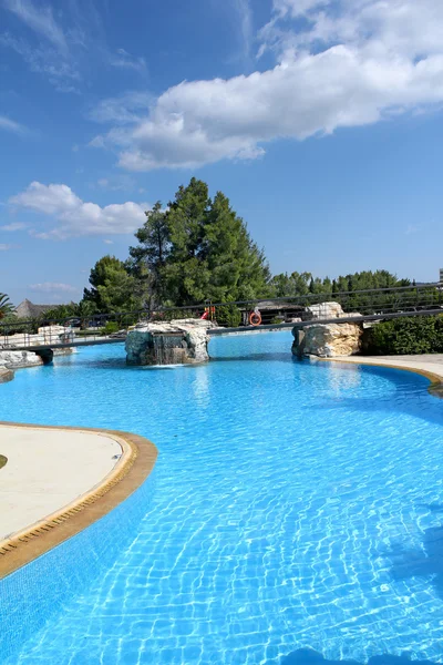 Swimming pool Greece — Stock Photo, Image