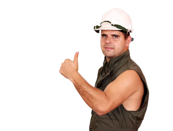 Oil worker success — Stock Photo, Image