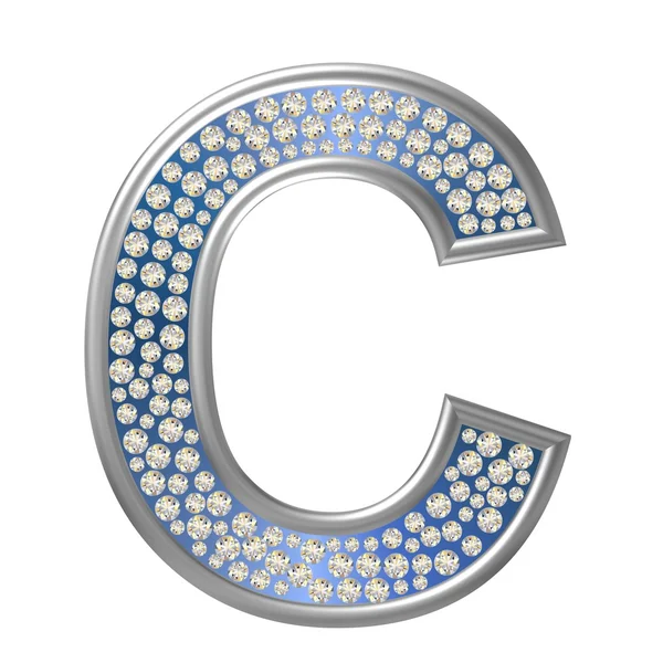 Алмазный символ C — стоковое фото