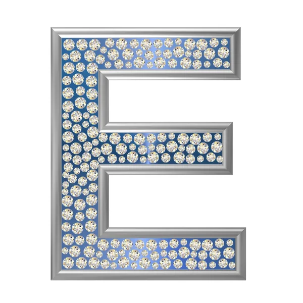 Diamond Character E — Stock Photo, Image
