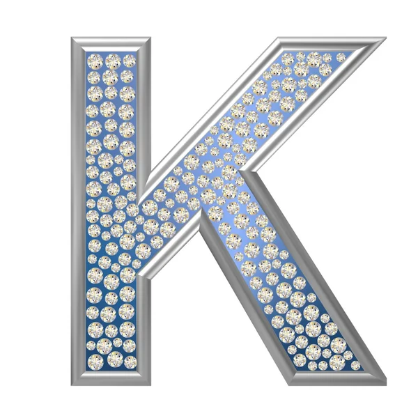 Diamond Character K — Stock Photo, Image