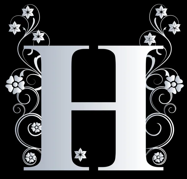 Capital letter H — Stock Photo, Image