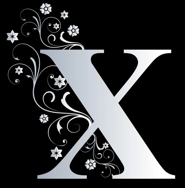 Carta maiúscula X — Fotografia de Stock