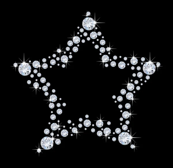 Diamond star — стокове фото