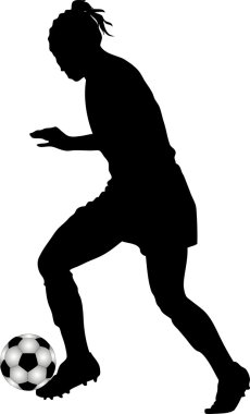 Female Soccer Player clipart