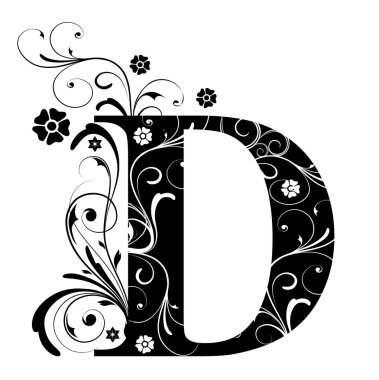 Letter Capital D clipart