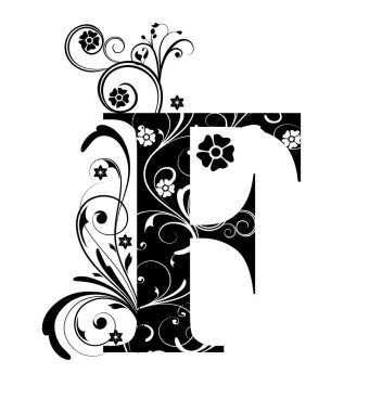 Letter Capital F clipart