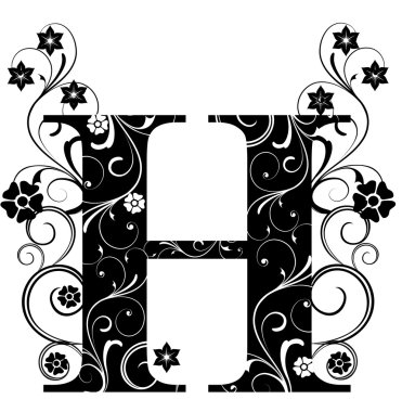 Letter Capital H clipart