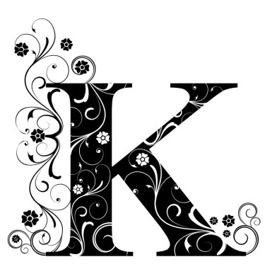 Letter Capital K clipart