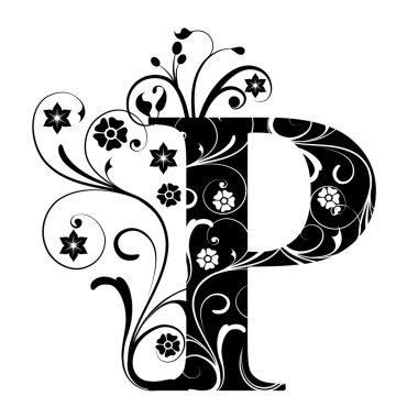 Letter Capital P clipart