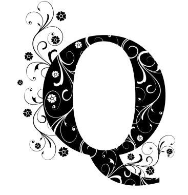 Letter Capital Q clipart