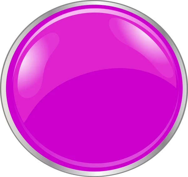 Botão colorido 3D — Vetor de Stock