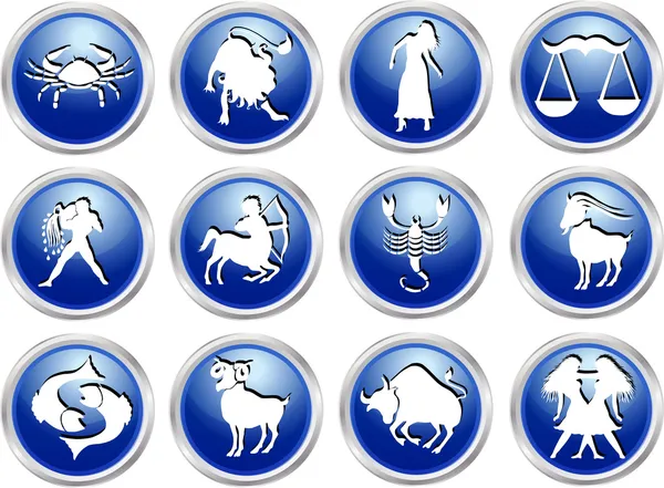 Set of zodiac signs — Stock Vector