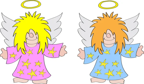 stock vector Angel Cartoon