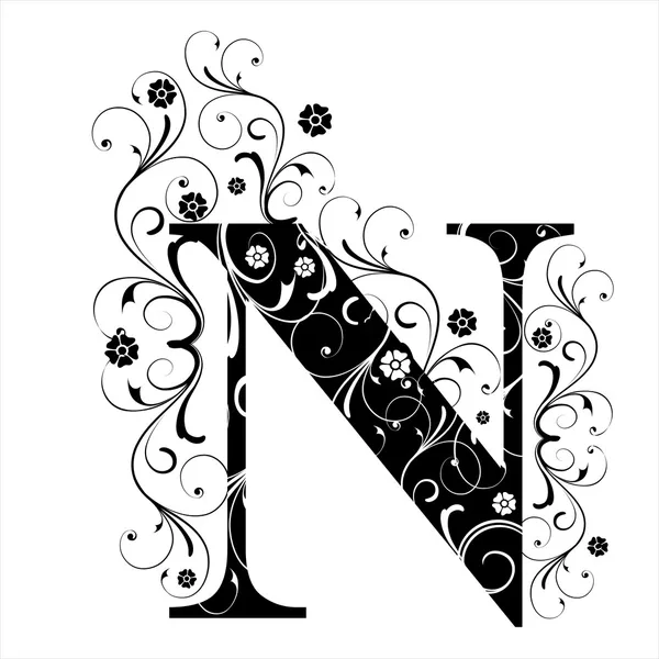 Велика літера N — стоковий вектор