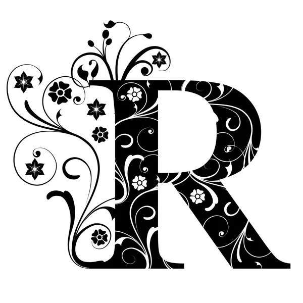 Велика літера R — стоковий вектор