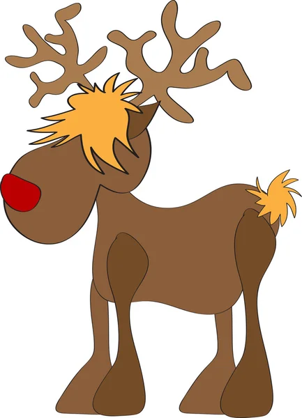 Rudolph reindeer — стоковый вектор