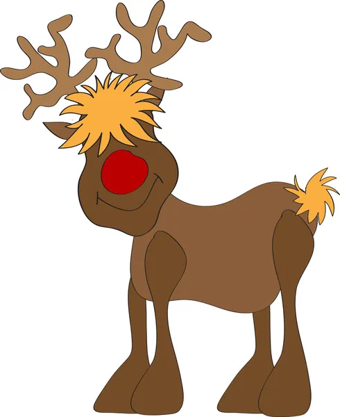 Rudolph reindeer — стоковый вектор