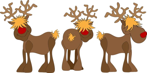 Rudolph reindeer — Stock Vector