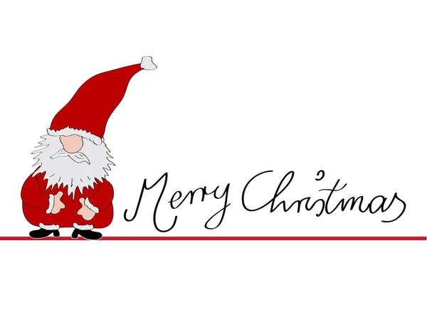 Karácsonyi üdvözlőlap Boldog Karácsonyt — Stock Vector