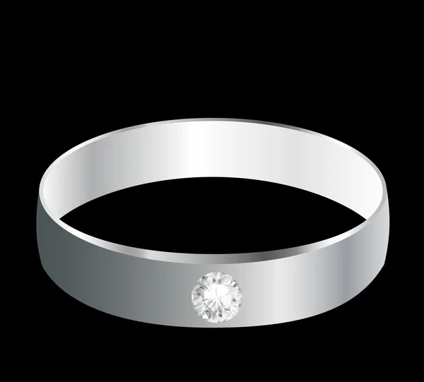 Женское обручальное кольцо — стоковый вектор