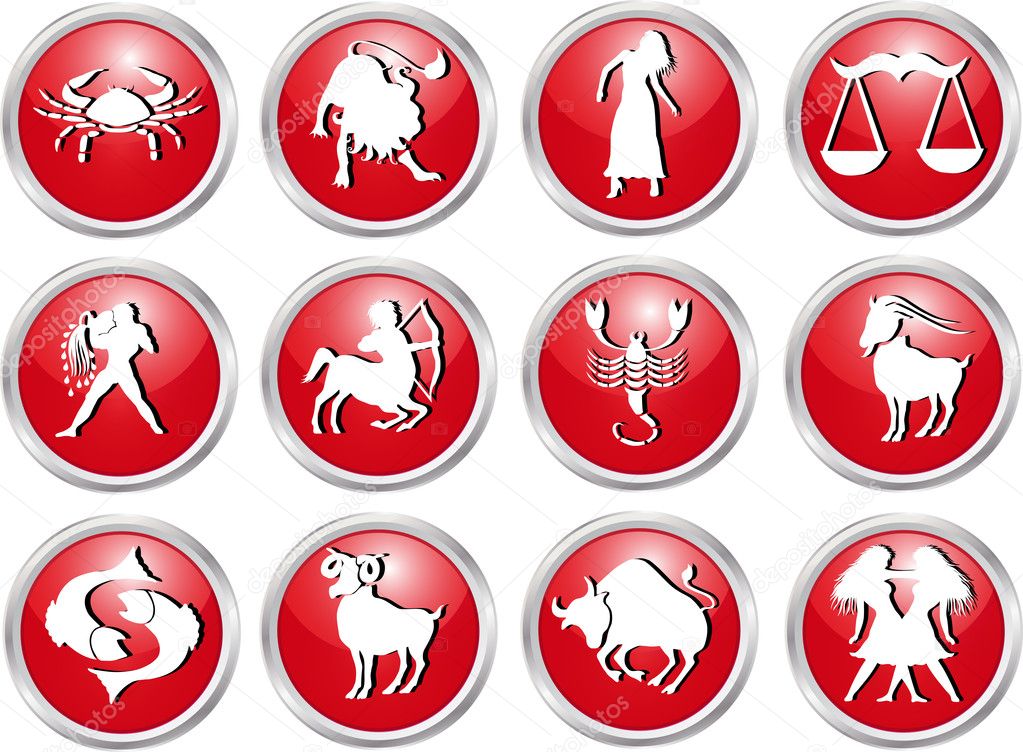 Set of zodiac signs — Stock Vector © pdesign #6056963