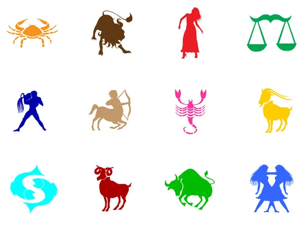 Set of zodiac signs — Stock Vector