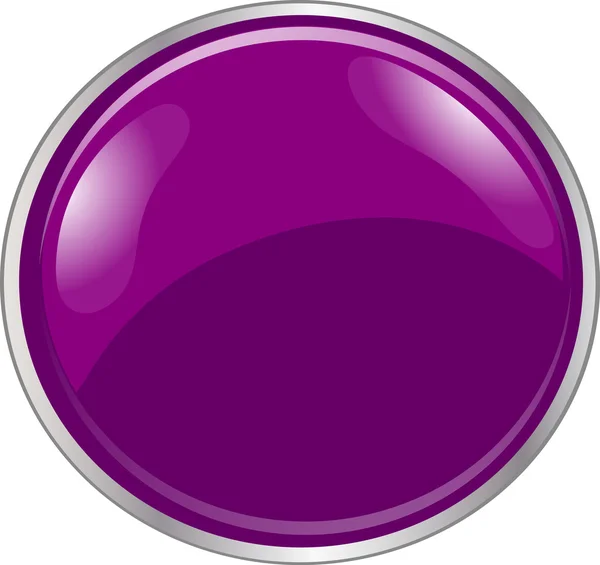 Colored Button 3D — Stock Vector