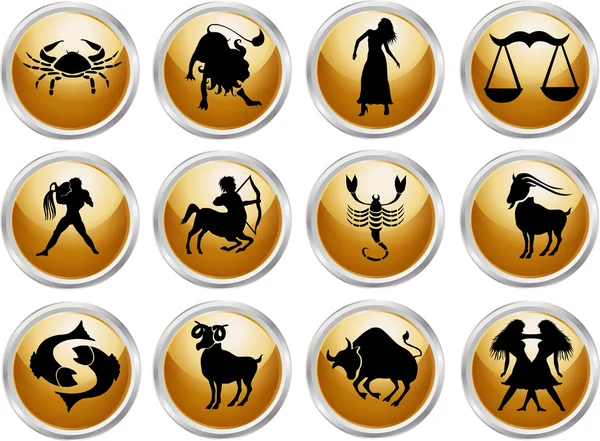 Zestaw znaków zodiaku — Wektor stockowy