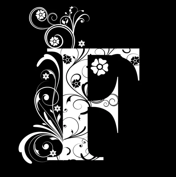 Lettre majuscule F — Image vectorielle