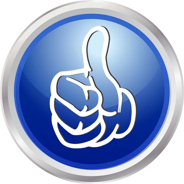 3D button thumb up — Stock Photo, Image