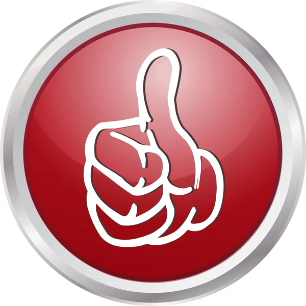 3D button thumb up — Stock Photo, Image