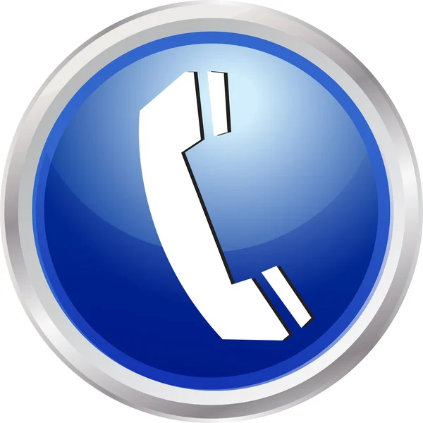 Telefone botão 3D — Fotografia de Stock
