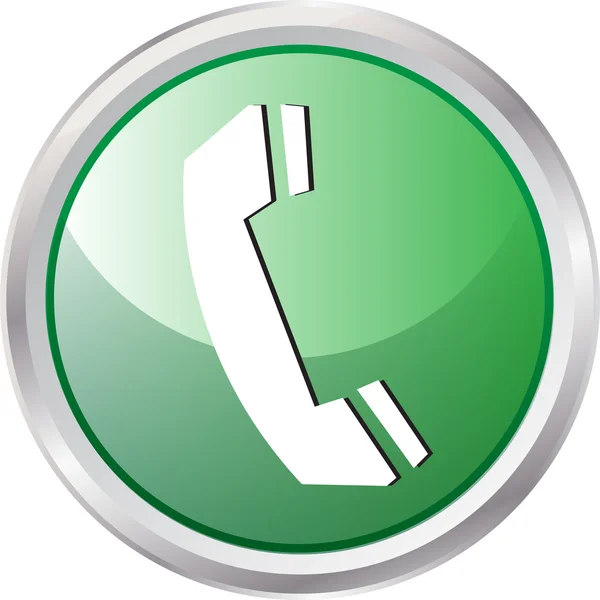 Telefone botão 3D — Fotografia de Stock